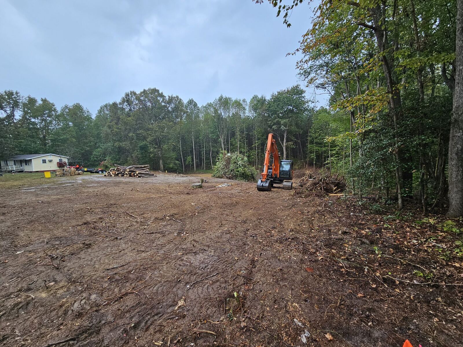 Lot clearing finished and ready for new construction