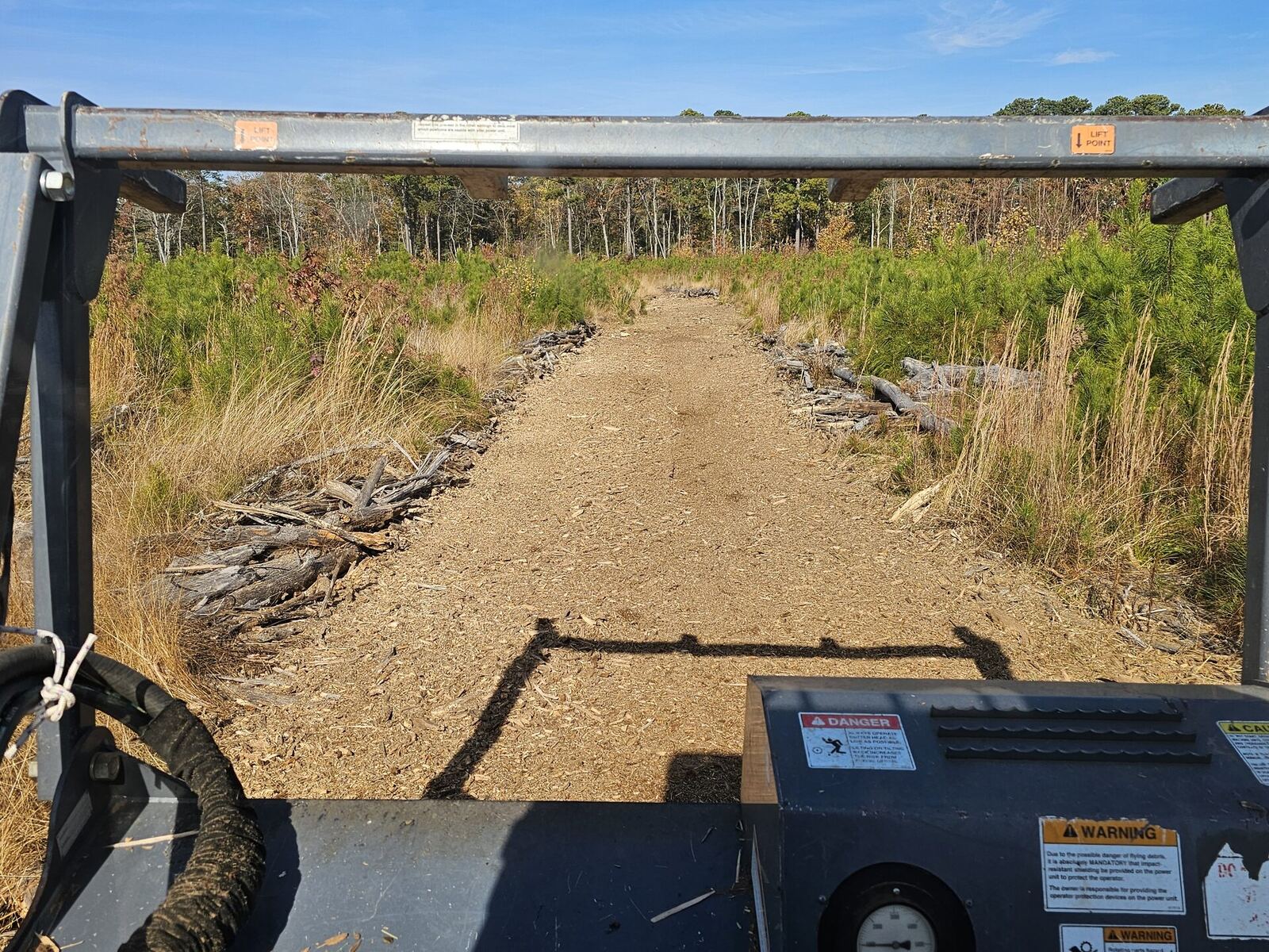 Finished waterfront lot clearing in the Northern Neck of Virginia